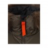 GERTRUDE+GASTON long down jacket oversize unisex kaki real fur mod CHARLI