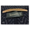 FERRANTE man jacket blue fancy knit pattern mod U39201 MADE IN ITALY