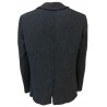 FERRANTE man jacket blue fancy knit pattern mod U39201 MADE IN ITALY