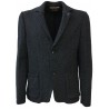 FERRANTE man jacket blue fancy knit pattern mod U39201 MADE IN ITALY