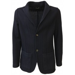 FERRANTE man jacket blue thorn mod U17208 50% wool 50% acrylic MADE IN ITALY