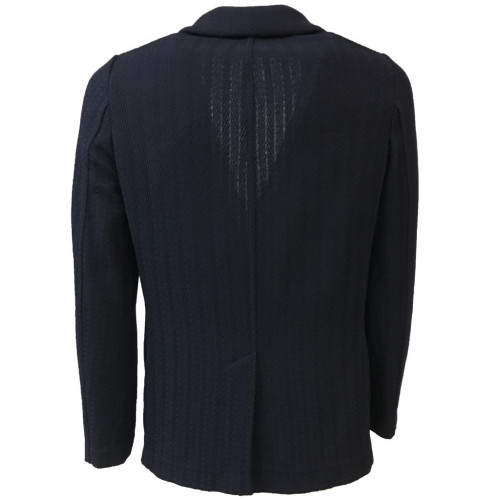 FERRANTE man jacket blue thorn mod U17208 50% wool 50% acrylic MADE IN ITALY