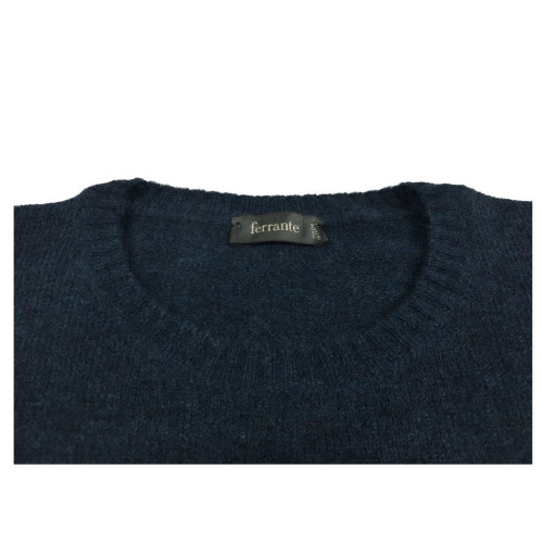 FERRANTE men's crew neck sweater mod U31101 65% wool 30% polyamide 5% elastane MADE IN ITALY