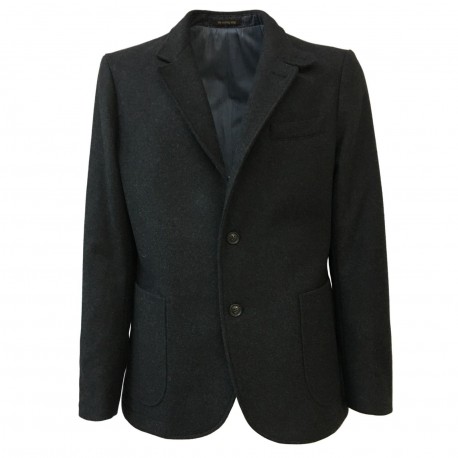 ROYAL ROW man jacket anthracite lining lightly padded aviation, 80% wool 10% cashmere 10% nylon MADE IN ITALY