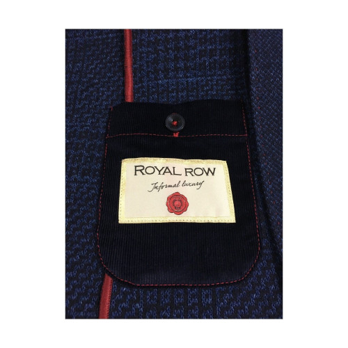 ROYAL ROW men's jacket blue cotton/wool unlined WELLS G2 MADE IN ITALY