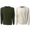 PANICALE crew-neck sweater color white 100% wool mod U21461G / M MADE IN ITALY