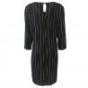 LA FEE MARABOUTEE woman dress black mod FB5322 98% polyester 2% elastan MADE IN ITALY