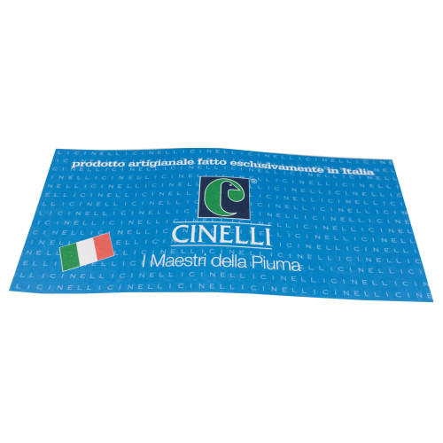 CINELLI sciarpa unisex grigio 100% nylon imbottitura 100% piumino d’oca MADE IN ITALY