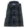 BRANCACCIO man shirt blue/green 100% cotton RANGER URBAN 6605 tes UR62502