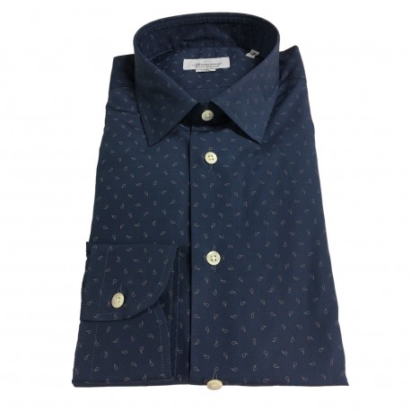 BRANCACCIO man shirt light blue 100% cotton mod DUTY K2 tess BZ61402