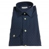BRANCACCIO man shirt light blue 100% cotton mod DUTY K2 tess BZ61402
