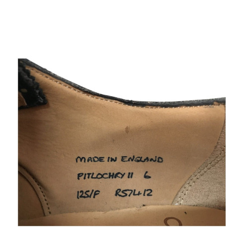 JOSEPH CHEANEY & SONS scarpa uomo nero PITLOCHRY II 100% pelle MADE IN ENGLAND