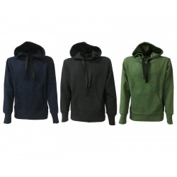 BKØ man sweatshirt with hood 100% cotton mod BU18604  MADE IN ITALY