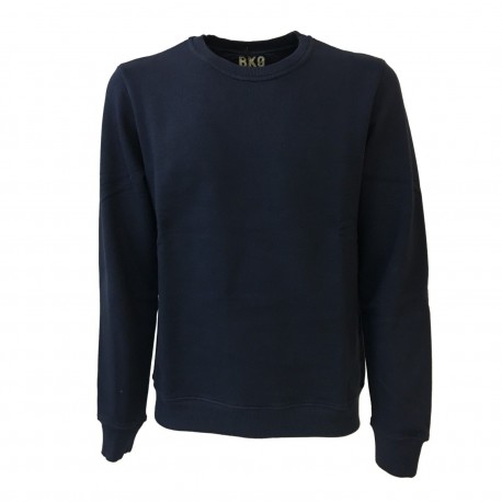 BKØ felpa uomo girocollo 100% cotone mod SU17010 MADE IN ITALY