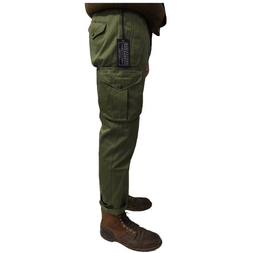 MANIFATTURA CECCARELLI pants man with side pockets green 75% Cotton 25% Polyester MADE IN ITALY