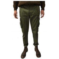 MANIFATTURA CECCARELLI pants man with side pockets green 75% Cotton 25% Polyester MADE IN ITALY
