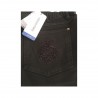 ELENA MIRO' pantalone donna invernale verde scuro ricamo tasca (49 - IT 58)