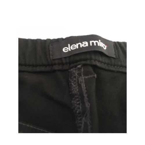 ELENA MIRO' pantalone donna invernale verde scuro ricamo tasca (49 - IT 58)