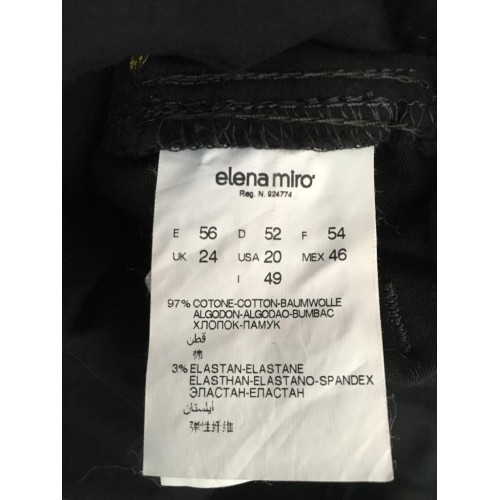 ELENA MIRO' women's trousers dark green pocket embroidery  (49 - IT 58)
