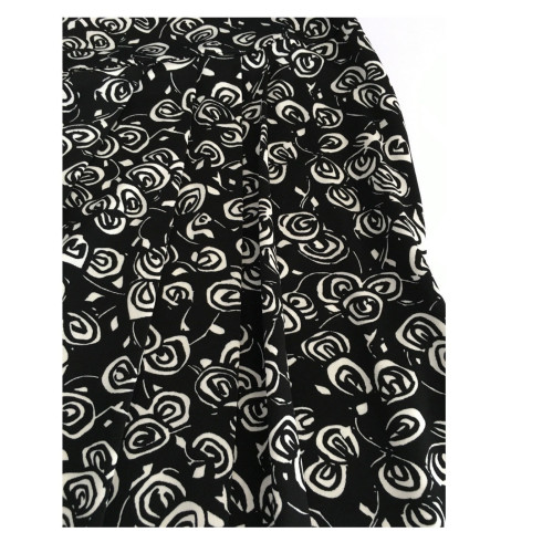 ELENA MIRO' women's skirt black/white 92% viscose 8% elastane