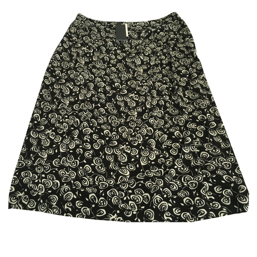 ELENA MIRO' women's skirt black/white 92% viscose 8% elastane