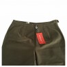 ELENA MIRO' women's trousers army green elastic waist 39-48 Made in Italy