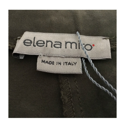 ELENA MIRO' pantalone donna invernale militare elastico vita 39-48 Made in Ita