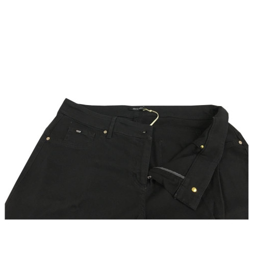 ELENA MIRO' pantalone donna nero tinto capo lunghezza caviglia