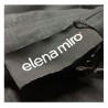 ELENA MIRO' completo donna pantaloni nero con zip 100% lino