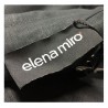 ELENA MIRO' women's shirt black with zip 100% linen