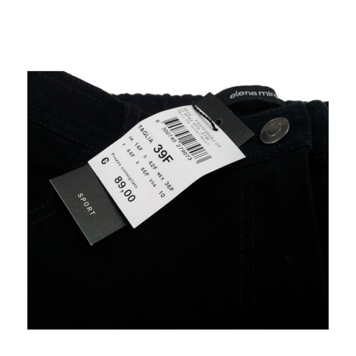 ELENA MIRO' pantalone donna nero vestibilità regolare mod P937F0505J Jeans