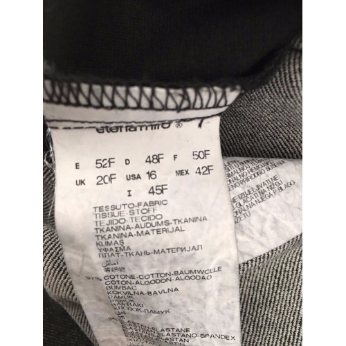 ELENA MIRO' women's skirt jeans black with black heavy jersey inserts