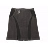 ELENA MIRO' women's skirt jeans black with black heavy jersey inserts