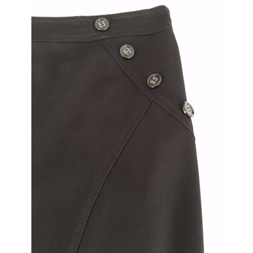 ELENA MIRO' women's skirt black with buttons 63% polyester 33% viscose 4% elastane