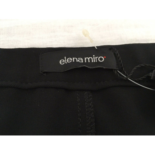 ELENA MIRO' women's skirt black with buttons 63% polyester 33% viscose 4% elastane