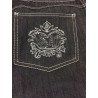 ELENA MIRO' jeans donna leggero nero con applicazioni sulle tasche argento