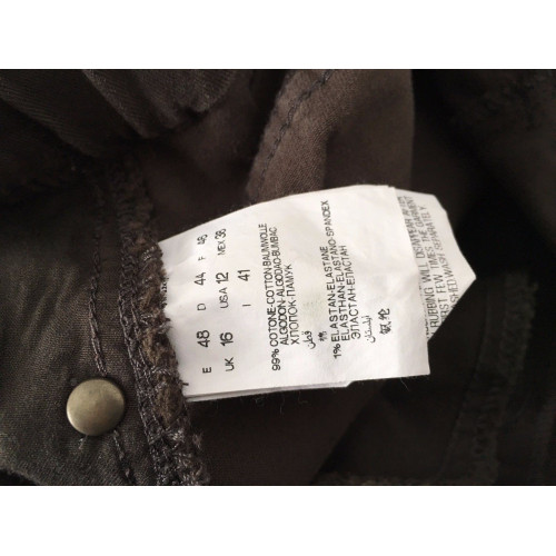 ELENA MIRO' pantalone donna invernale moro con elastico in vita dietro