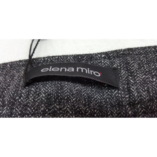 ELENA MIRÒ woman pants anthracite melange 45% viscose 40% wool 43-EN 52