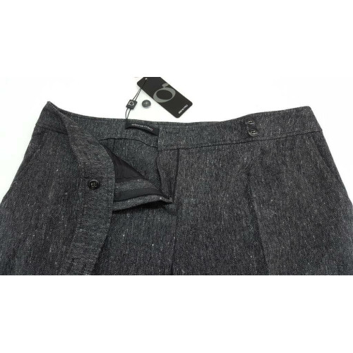 ELENA MIRÒ woman pants anthracite melange 45% viscose 40% wool 43-EN 52