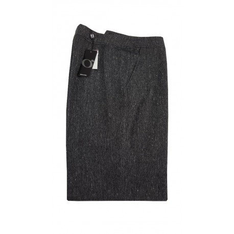 ELENA MIRÒ pantalone donna antracite melange 45% viscosa 40% lana 43-IT 52