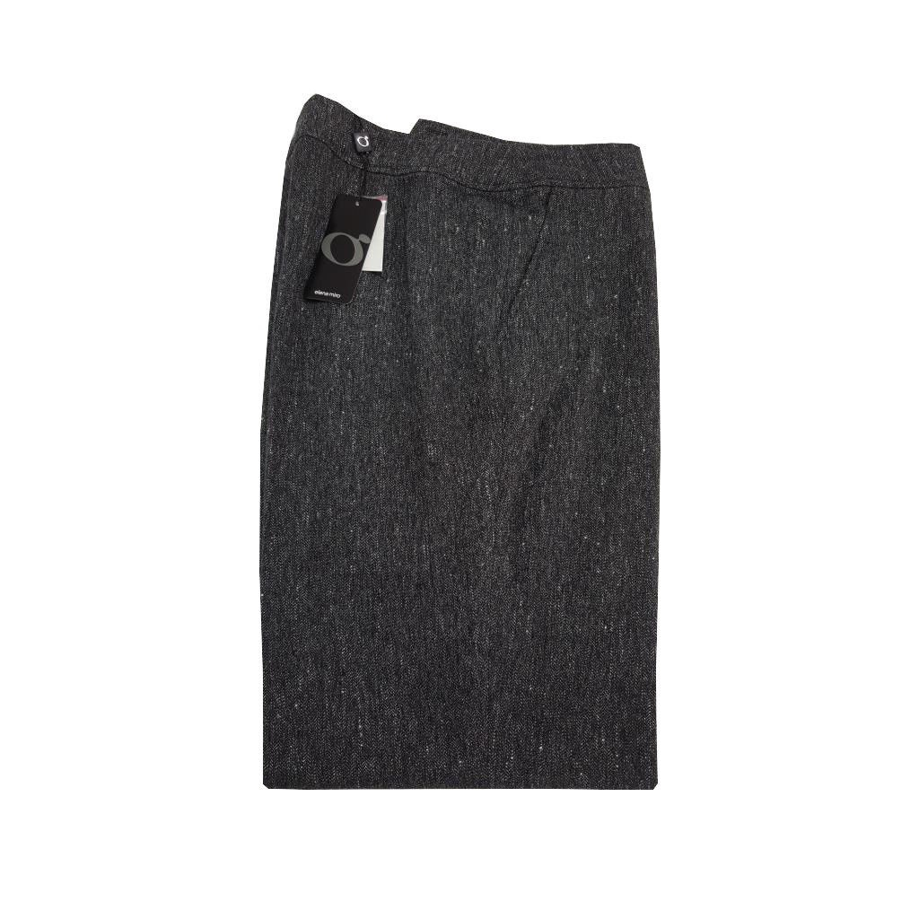 ELENA MIRÒ woman pants anthracite melange 45% viscose 40% wool 43-EN 52