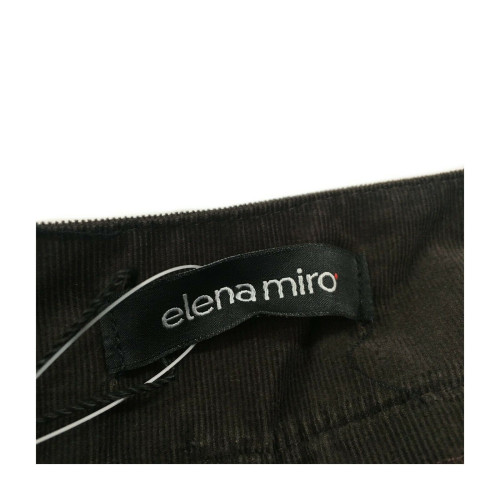 ELENA MIRO' women's long skirt with elastic waistband with velvet inserts