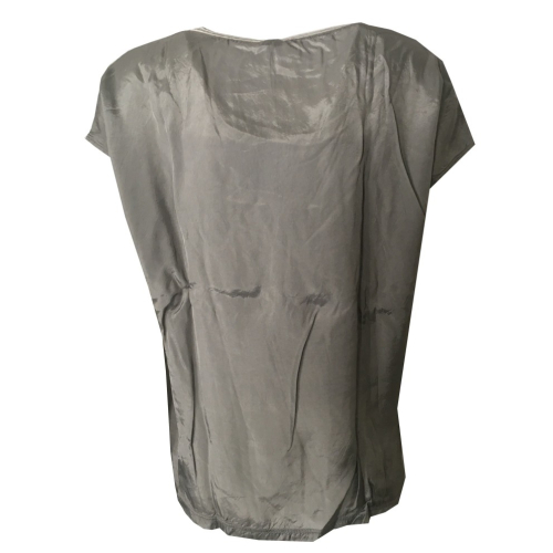 ASPESI t-shirt donna a righe grigio/bianco, tessuto grigio, 100%cotone MADE IN ITALY