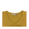 LA FEE MARABOUTEE women's v-neck t-shirt mod FB7276 100% linen