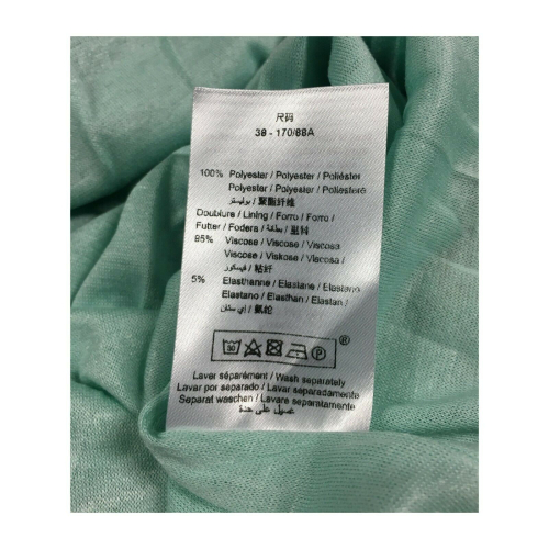 LA FEE MARABOUTEE woman dress lined color sage mod FB7291 MADE IN ITALY