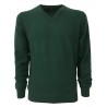 ALPHA STUDIO sweater men V gray100% wool Gelong