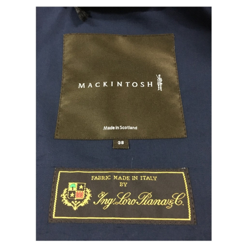 MACKINTOSH giaccone donna modello FULLARTON blu MADE IN SCOTLAND