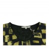 LA FEE MARABOUTEE maglia donna nero fantasia mod FB5188 100% viscosa + 100% lino