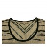 HUMILITY 1949 women's tank top beige/black 53% cotton 47% acrylic mod HA8057 MADE IN ITALY