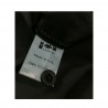 LABO.ART camicia donna nero collo coreano mod ONU NEVE 100% cotone MADE IN ITALY